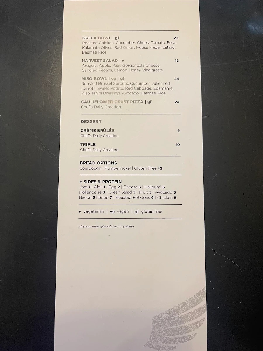 Menu, Common Good Cafe & Social House