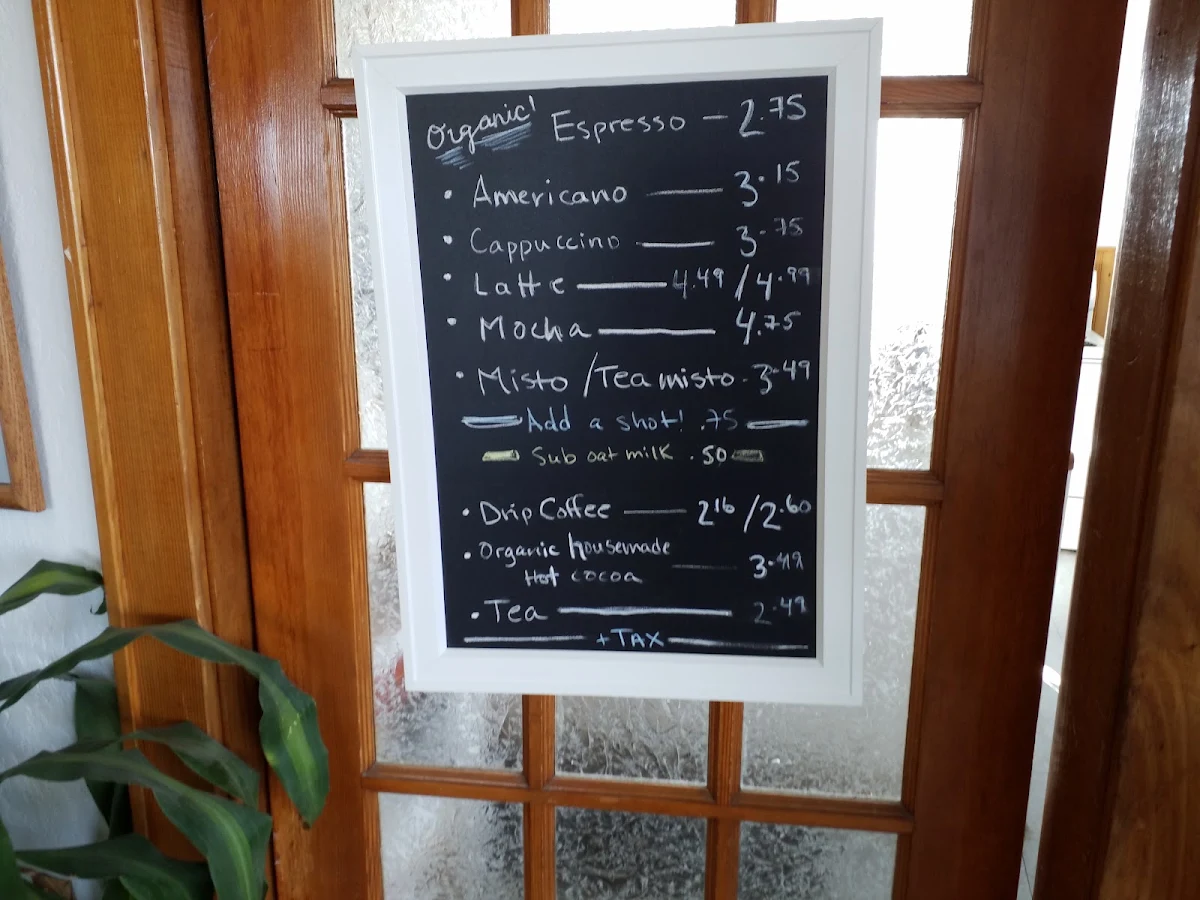 Menu, MacDonald House Lawrencetown beach cafe & Crafts