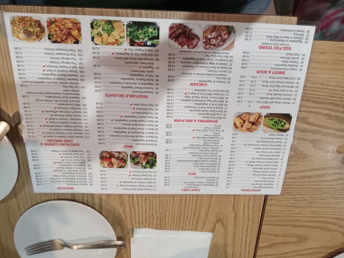 Menu, Dragon Delight
