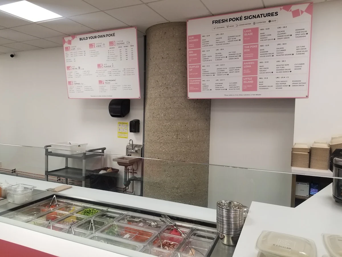 Menu, The Poke Box
