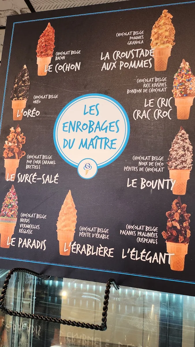 Menu, Maître Glacier Sherbrooke