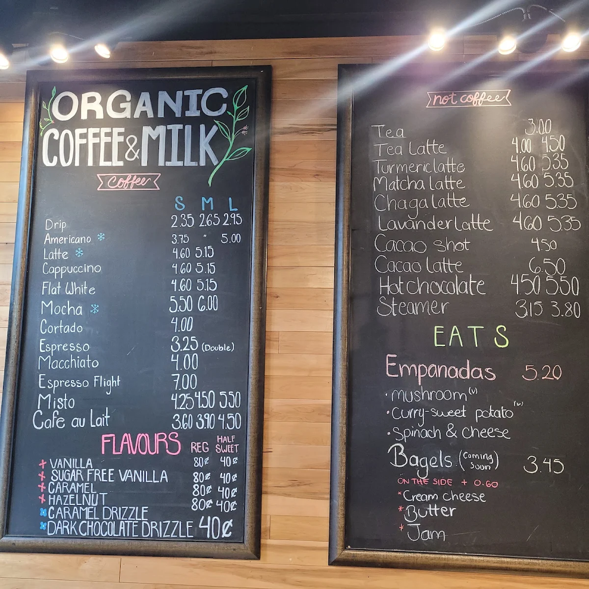 Menu, Birds & Beans Cafe