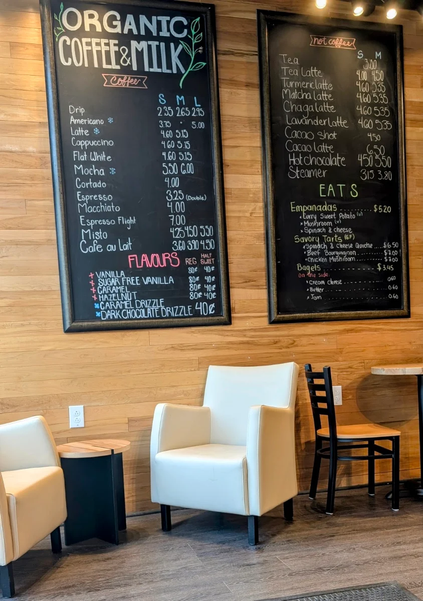 Menu, Birds & Beans Cafe