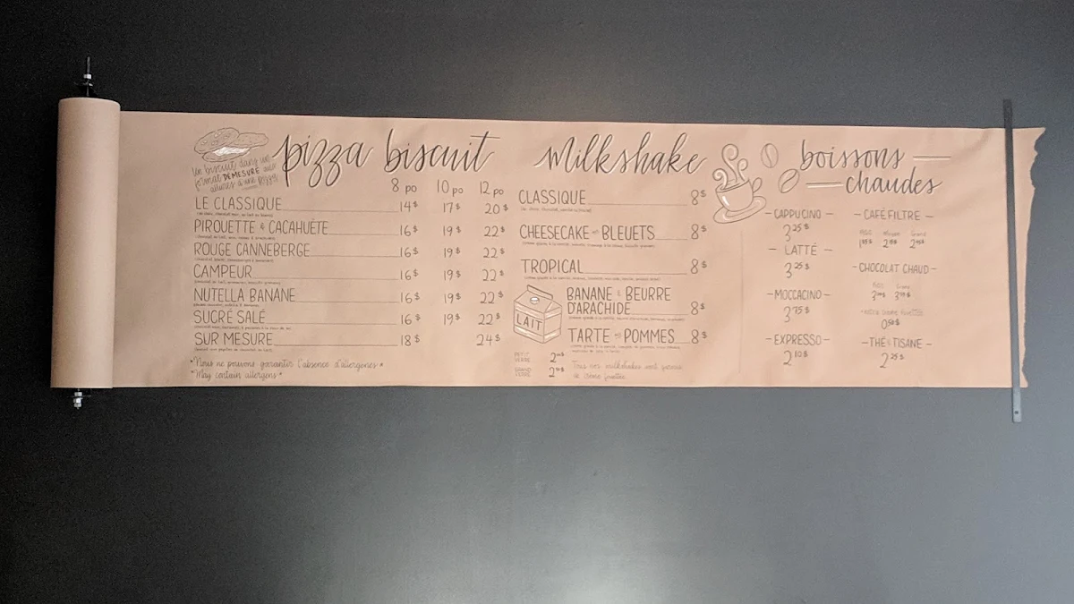 Menu, La Boîte à Biscuits