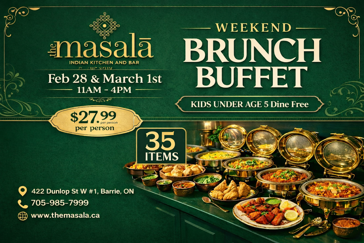 Menu, The Masala Indian Kitchen and Bar