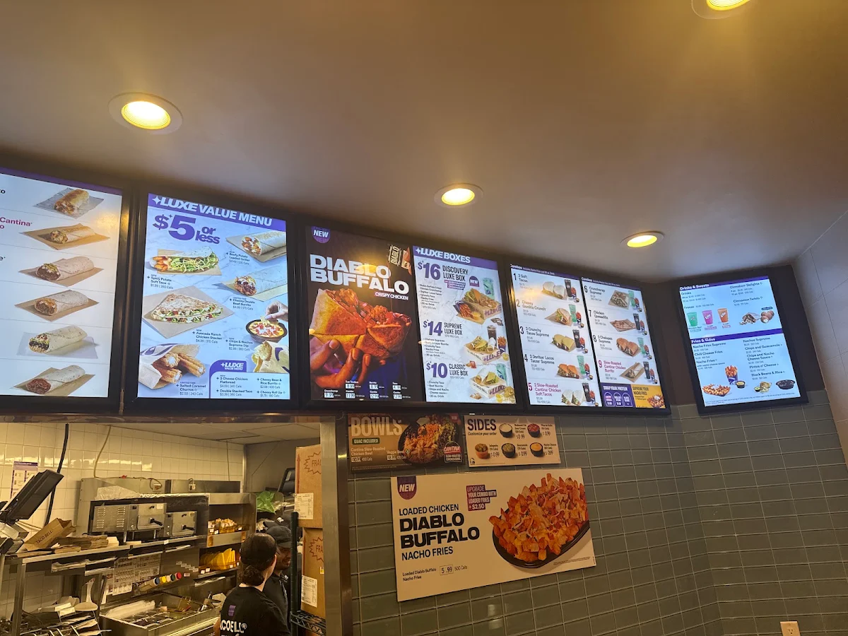 Menu, Taco Bell