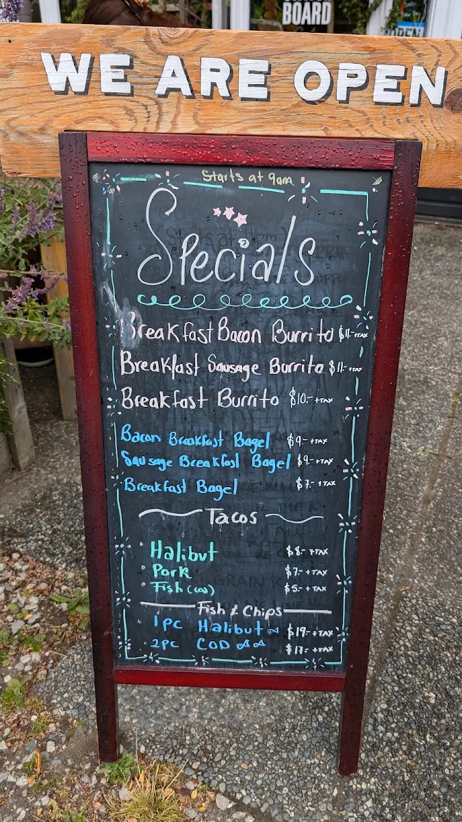 Menu, Switchboard Cafe