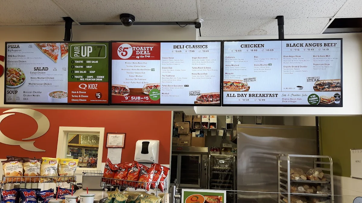 Menu, Quiznos