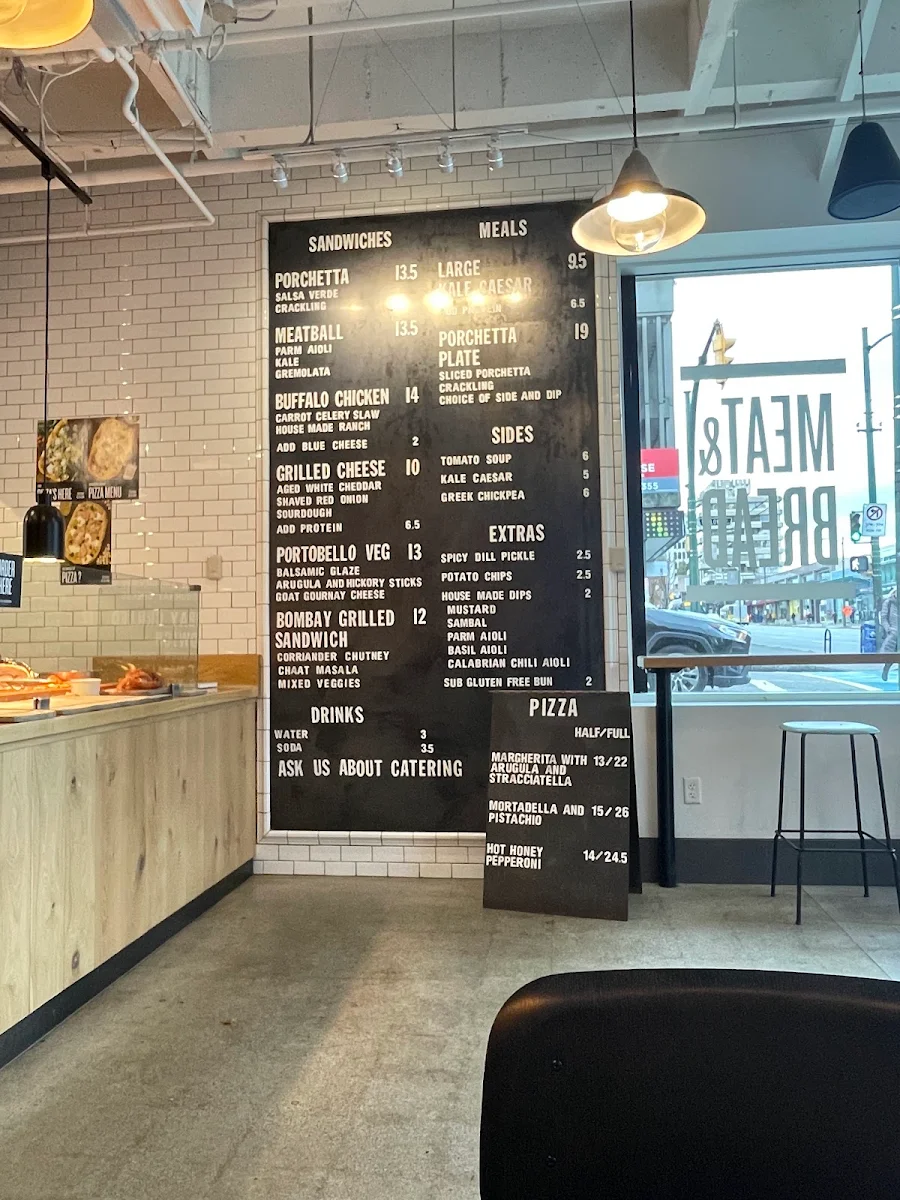 Menu, Meat & Bread