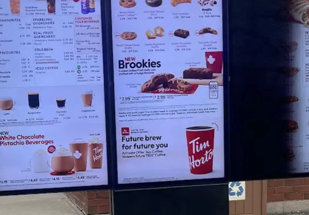 Menu, Tim Hortons