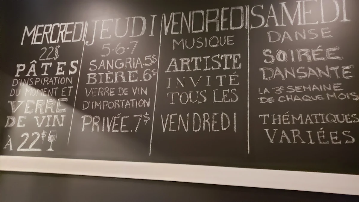 Menu, Bistro MM Station Culinaire