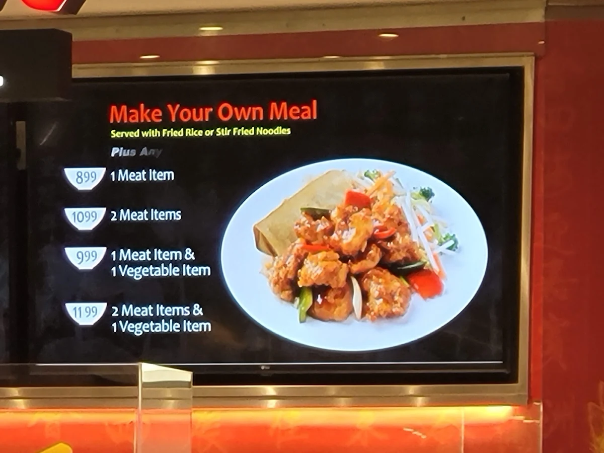 Menu, Asian Gourmet Wok & Grill