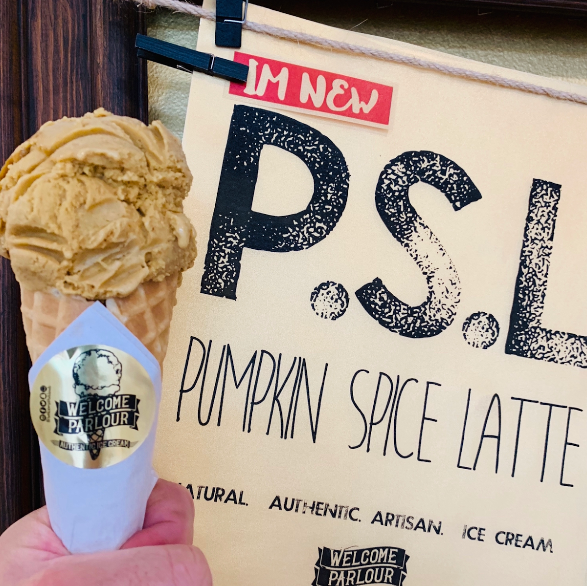 Menu, Welcome Parlour Ice Cream