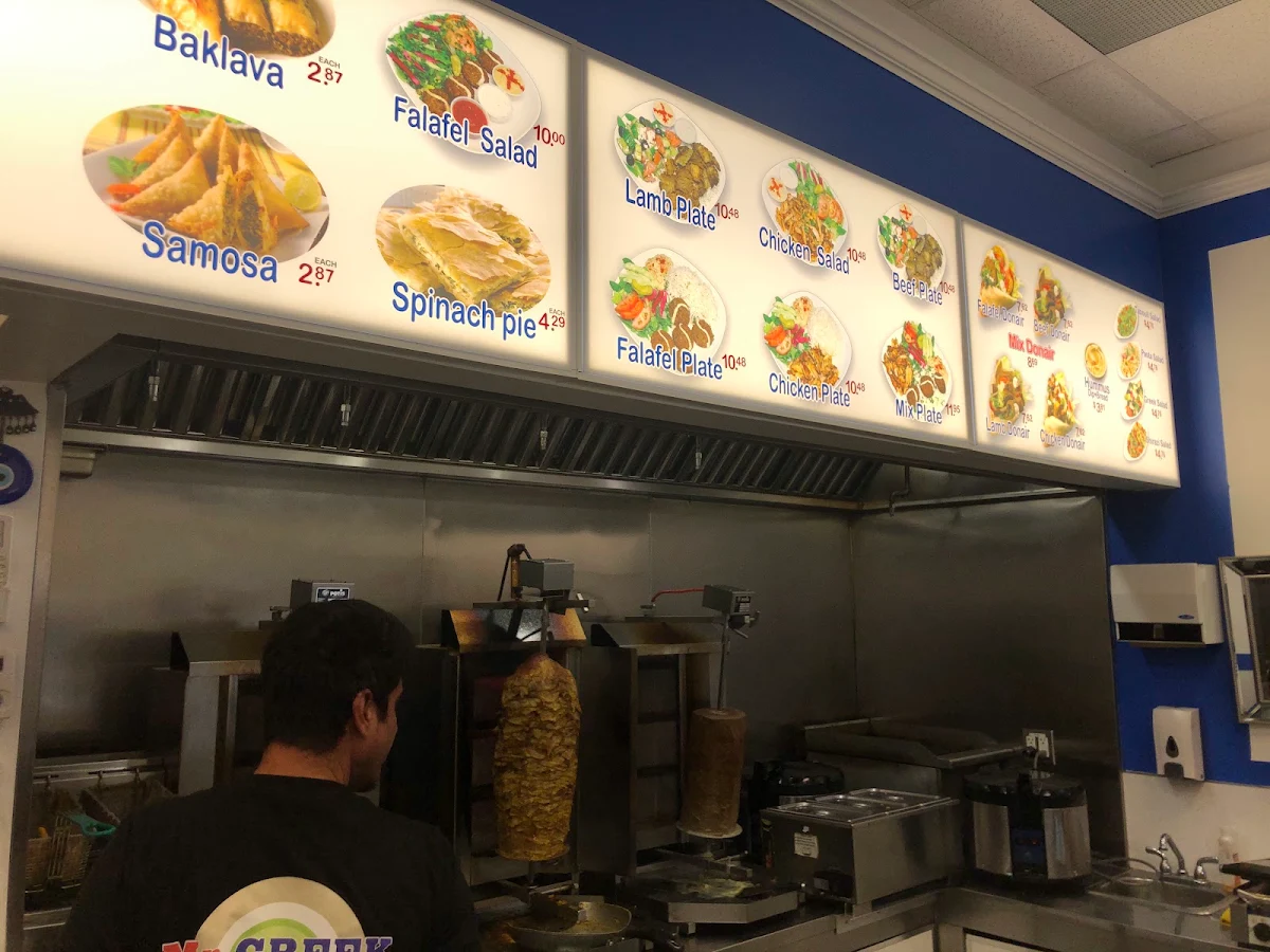 Menu, Mr. Greek Donair Store