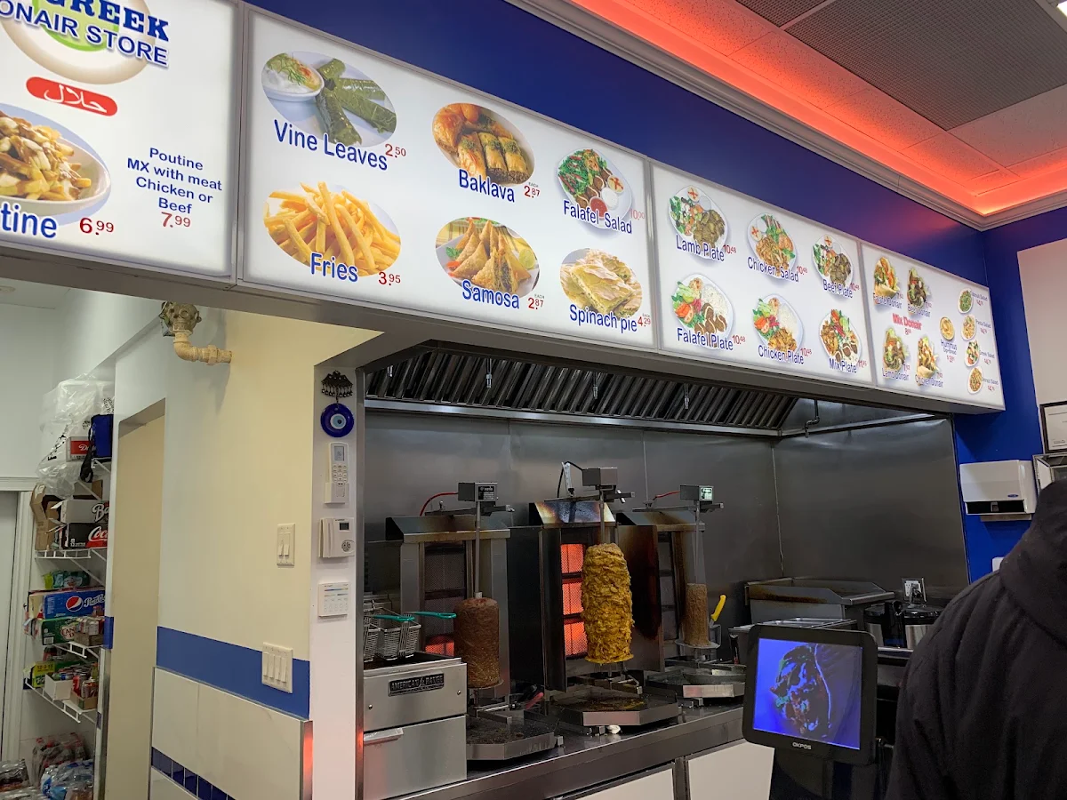 Menu, Mr. Greek Donair Store