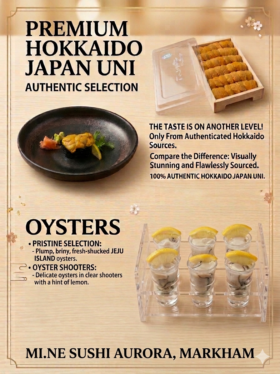 Menu, Mi-Ne Sushi