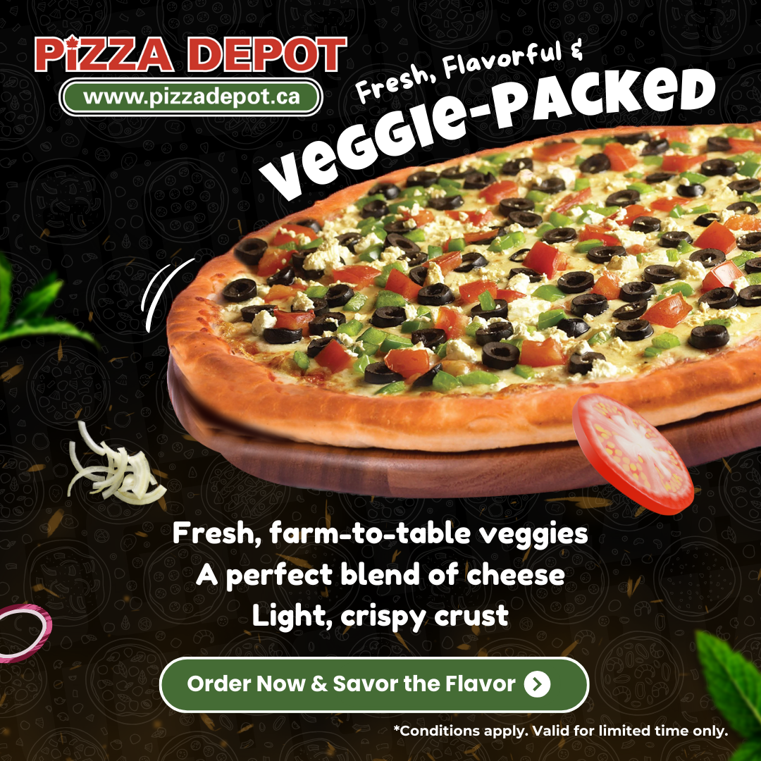 Menu, Pizza Depot
