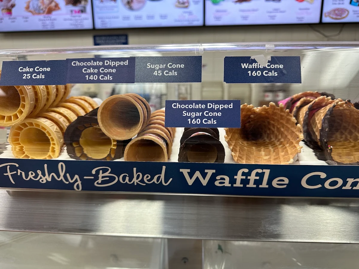 Menu, Baskin Robbins