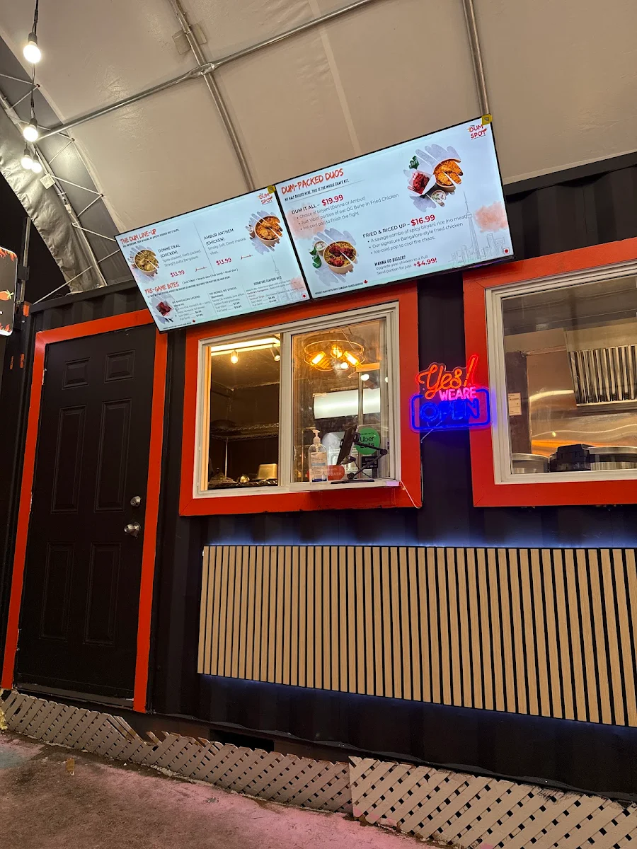 Menu, The Dum Spot