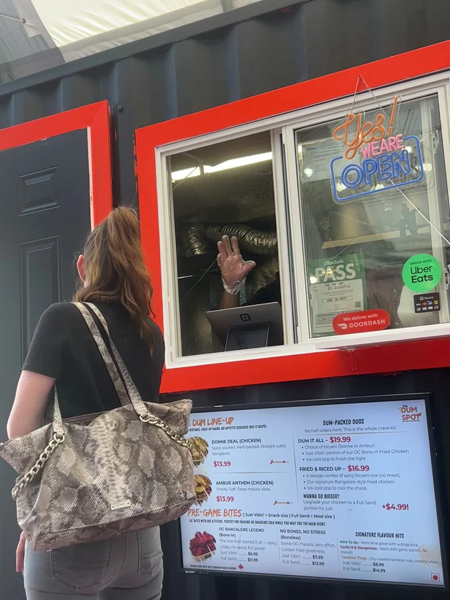 Menu, The Dum Spot