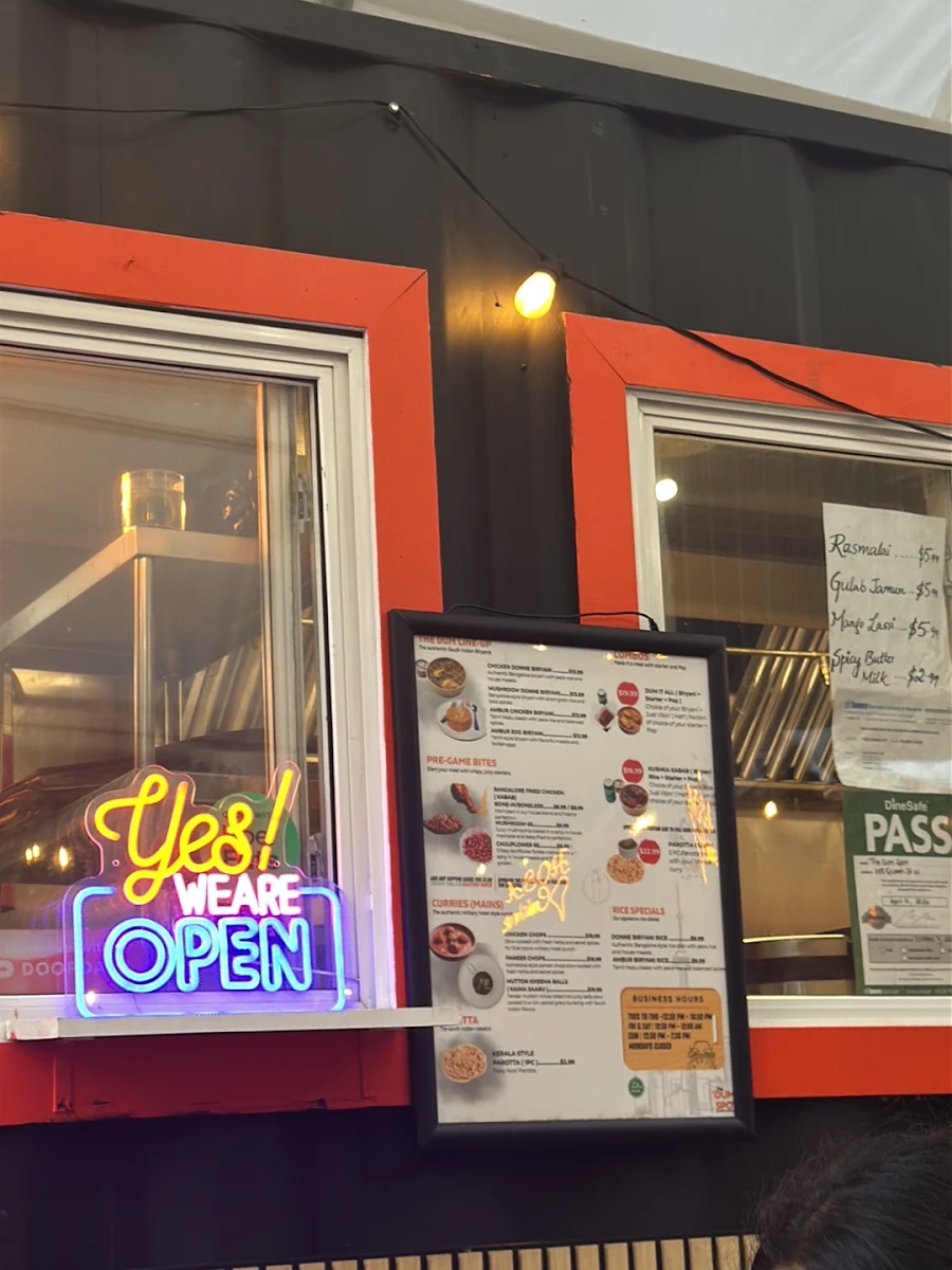 Menu, The Dum Spot
