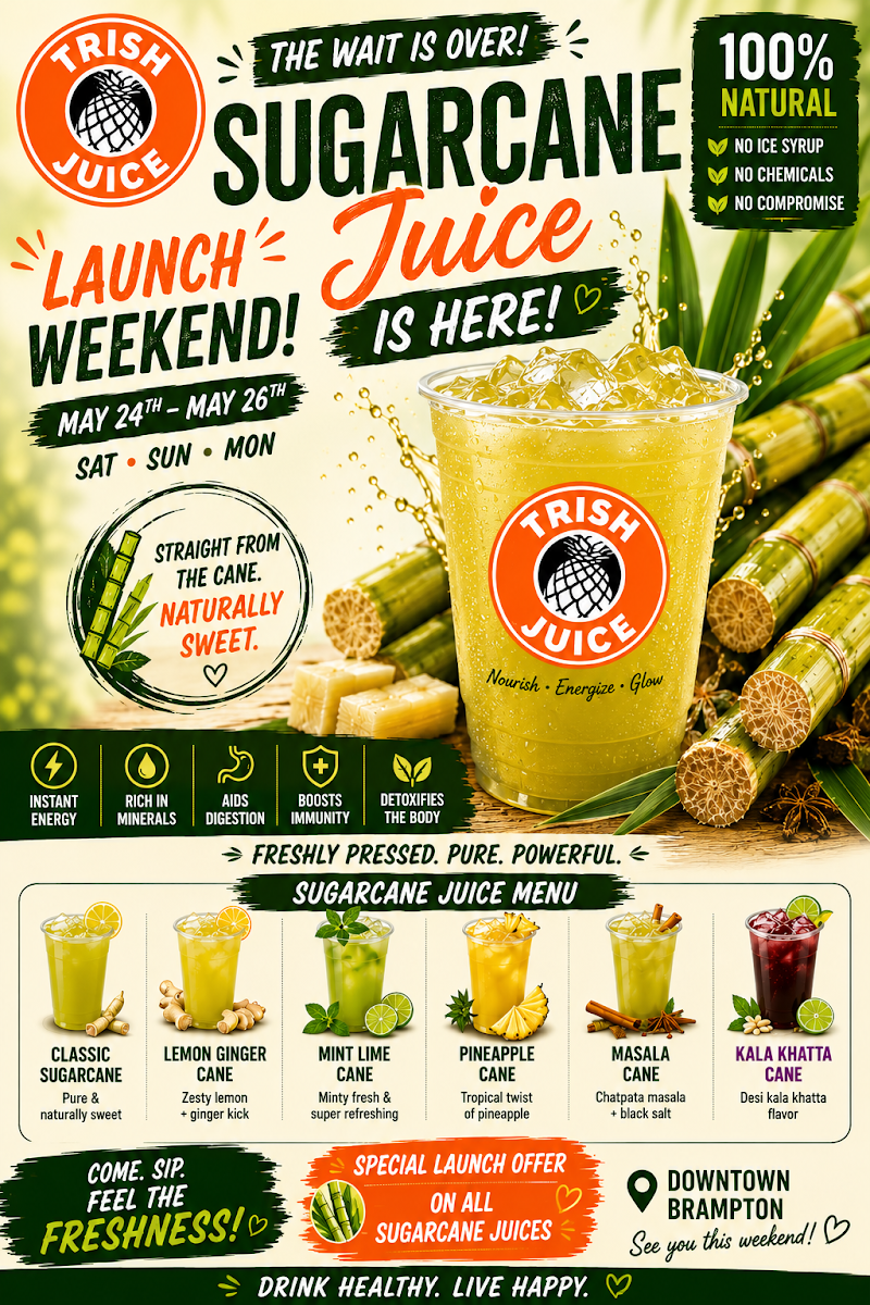 Menu, Trish Juice