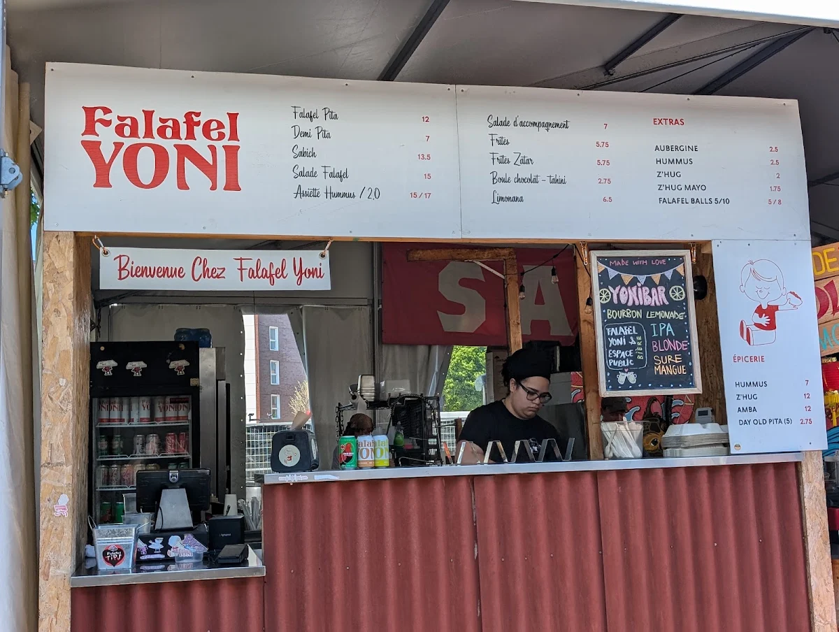 Menu, Falafel Yoni (Verdun)