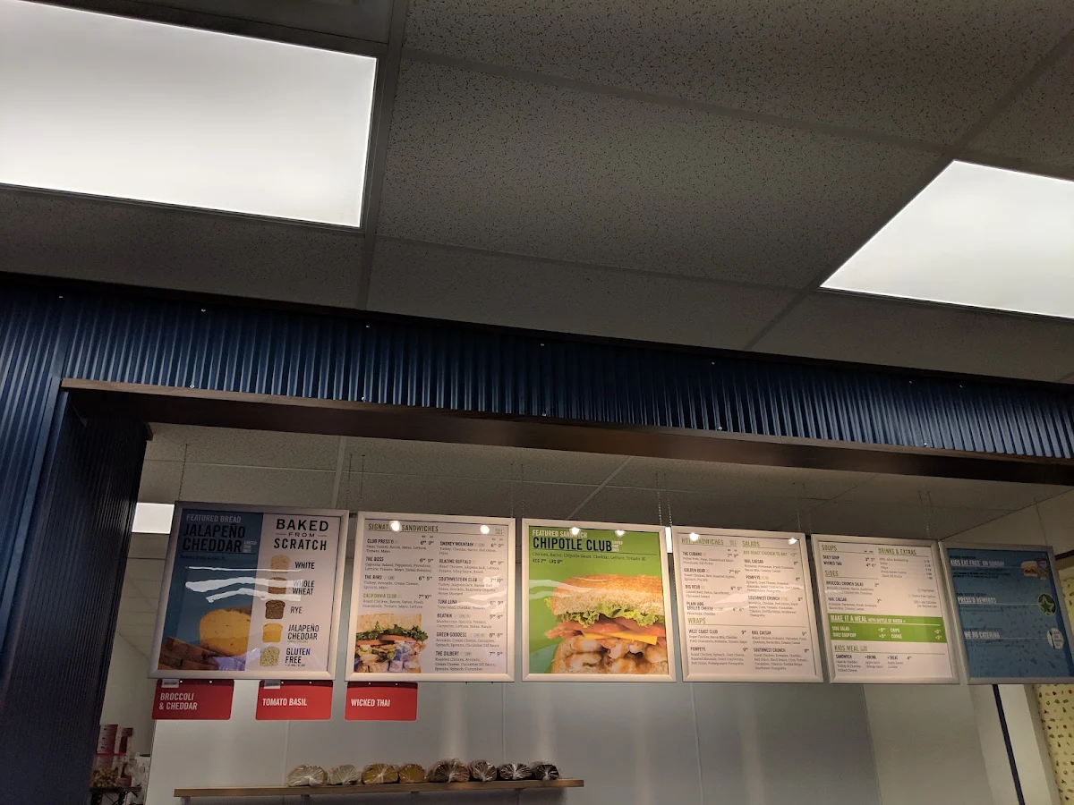 Menu, Press'd Sandwich Shop