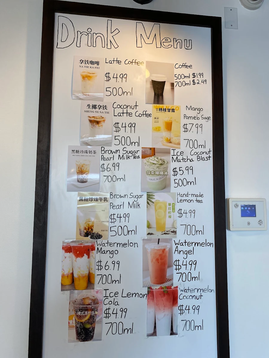 Menu, SATUN CAKE SHOP