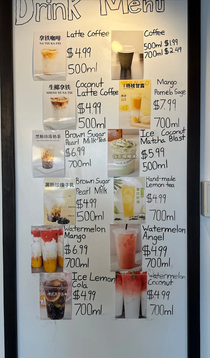 Menu, SATUN CAKE SHOP