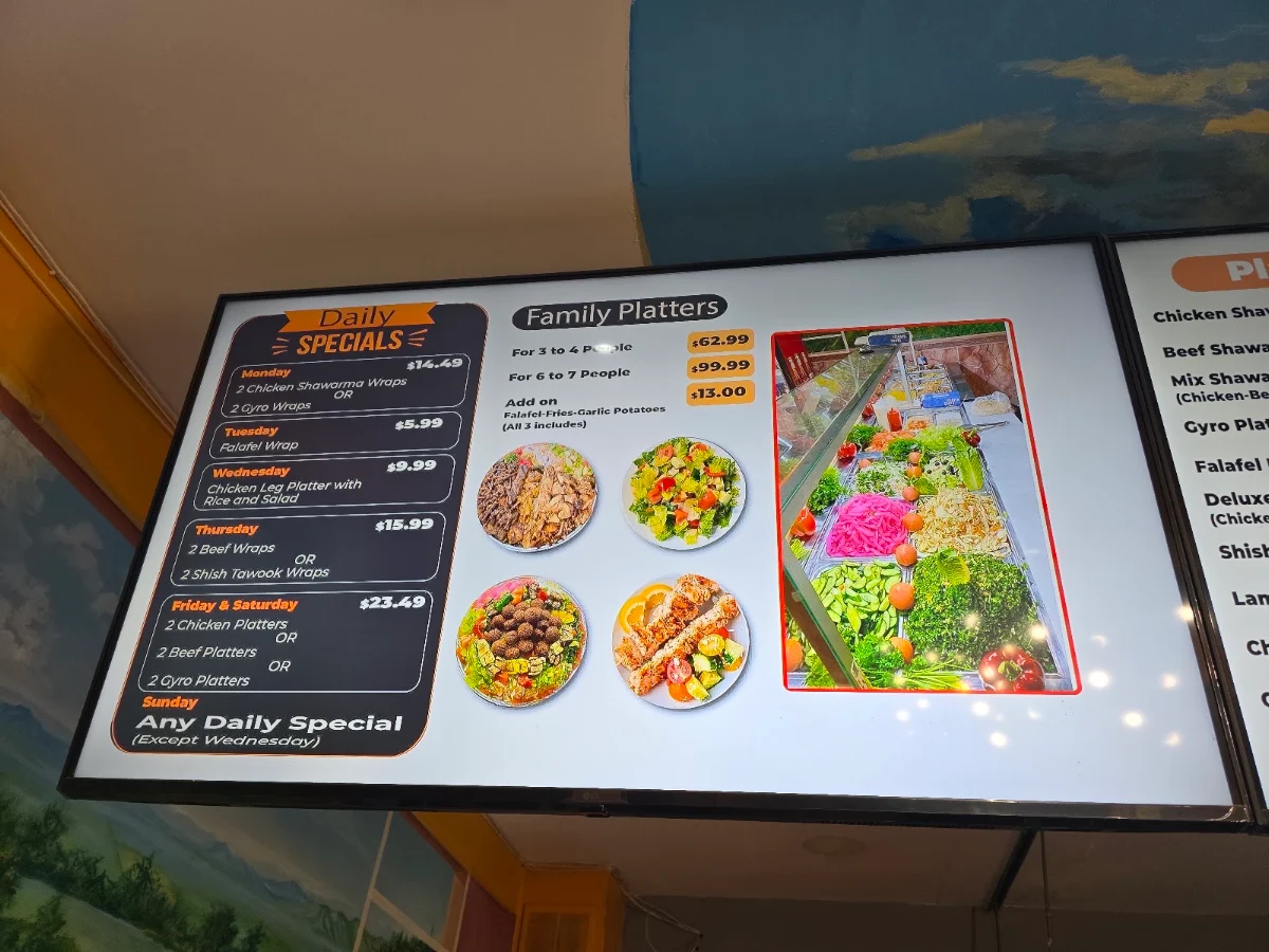 Menu, Kababia