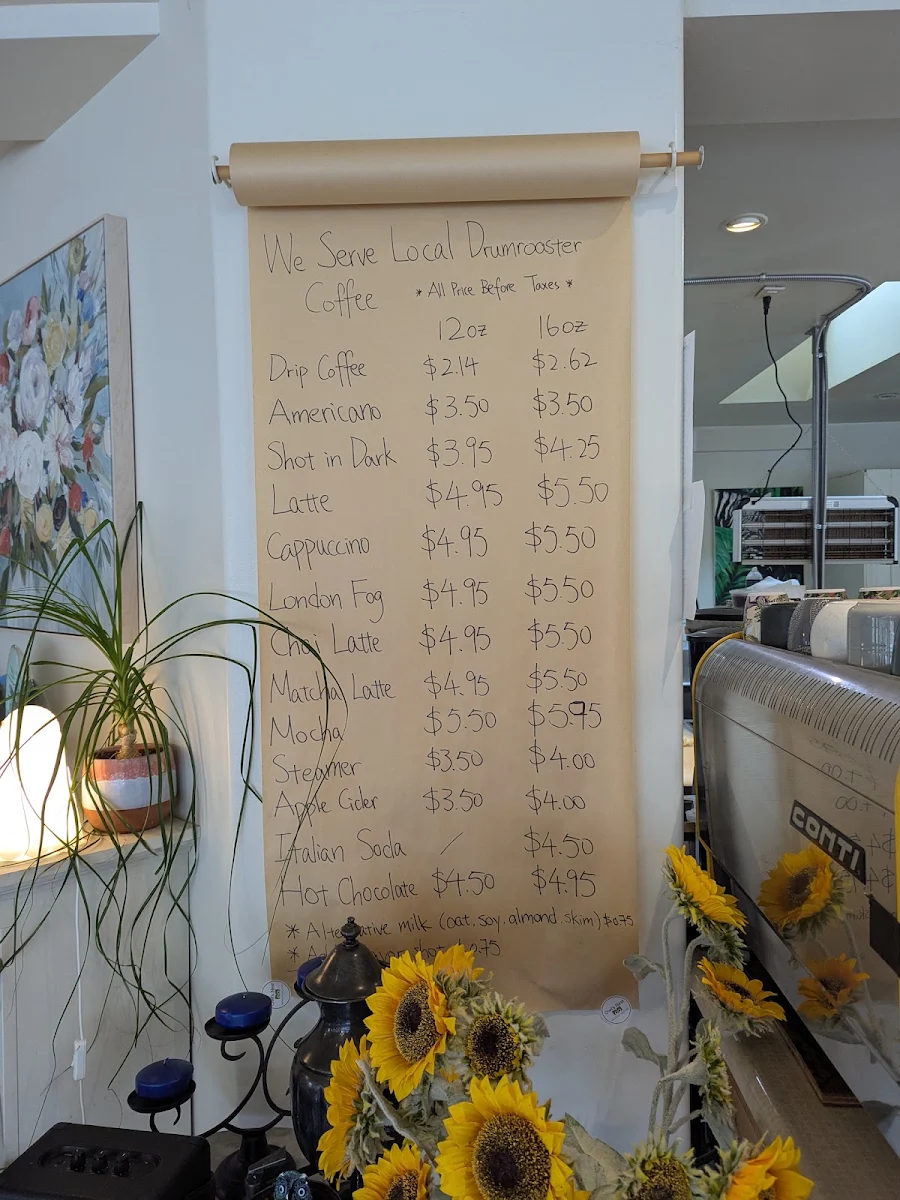 Menu, Owl's Nest Bakery and Bistro (Saltair)