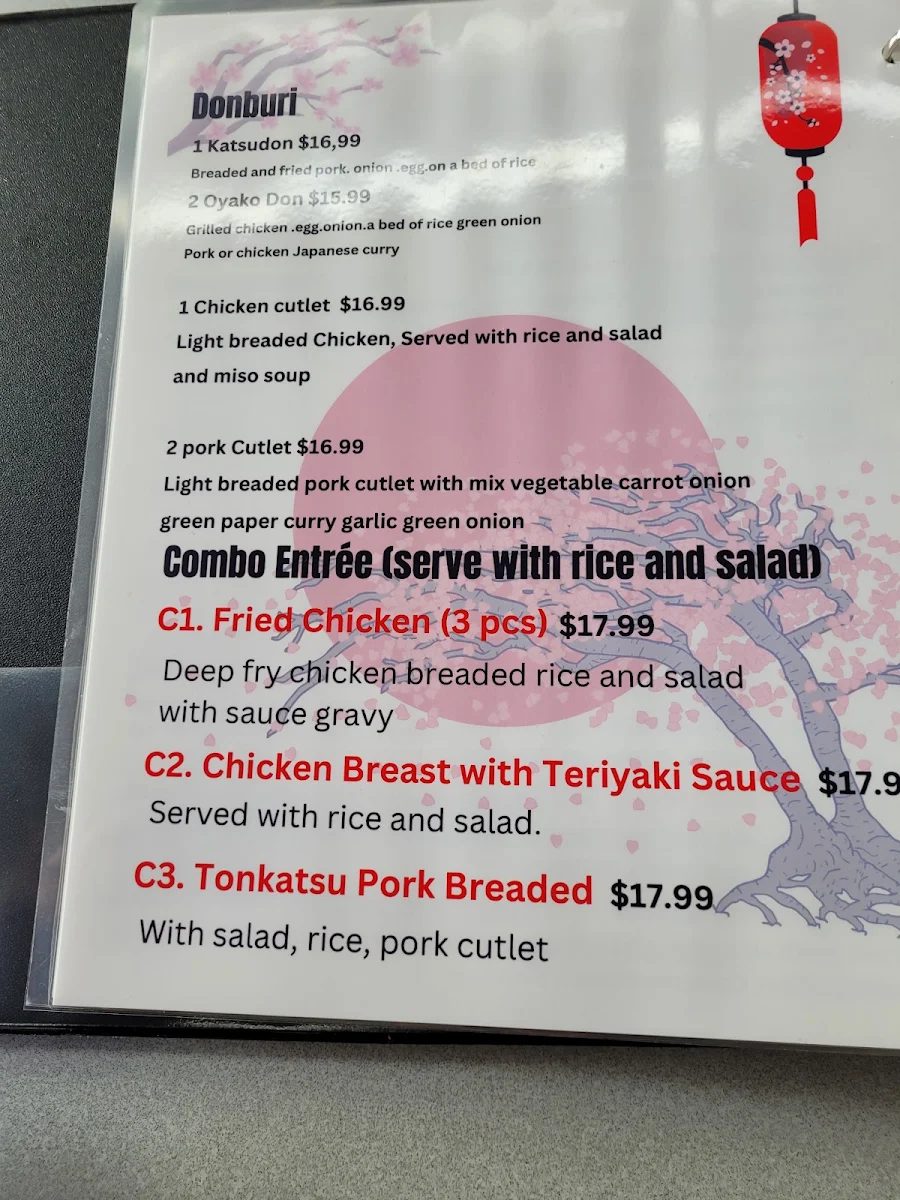 Menu, Kaizen Sushi & Ramen