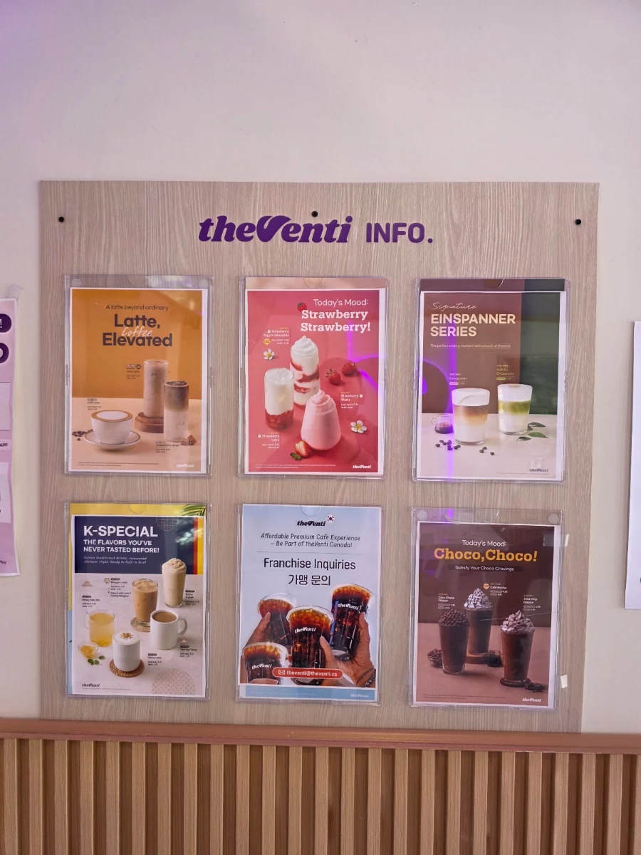 Menu, theVenti Coffee