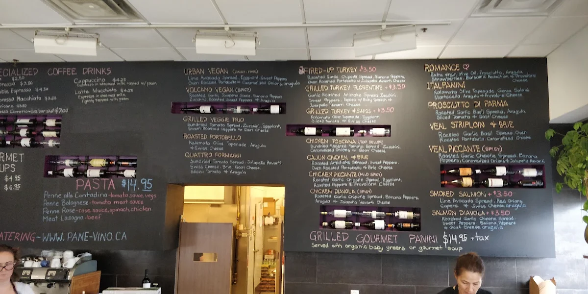 Menu, Pane E Vino Ristorante
