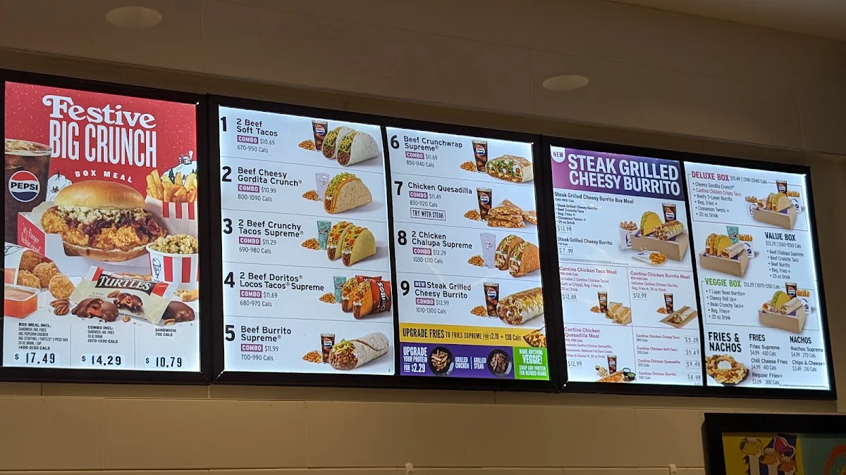 Menu, KFC