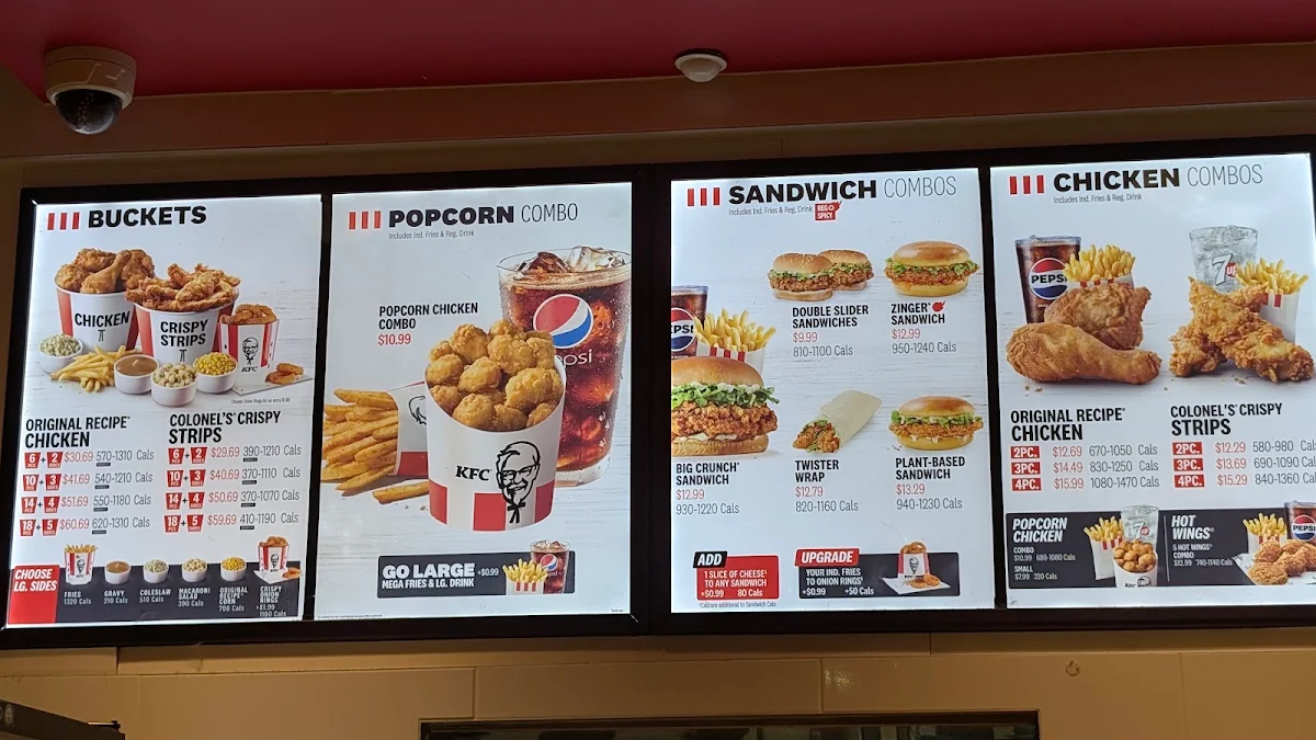 Menu, KFC