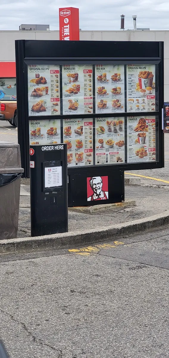 Menu, KFC
