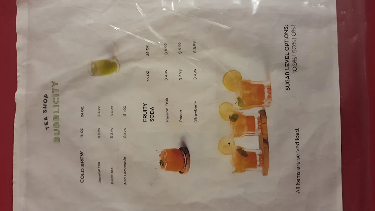Menu, Dumpling Bowl & Bubblicity Tea Shop