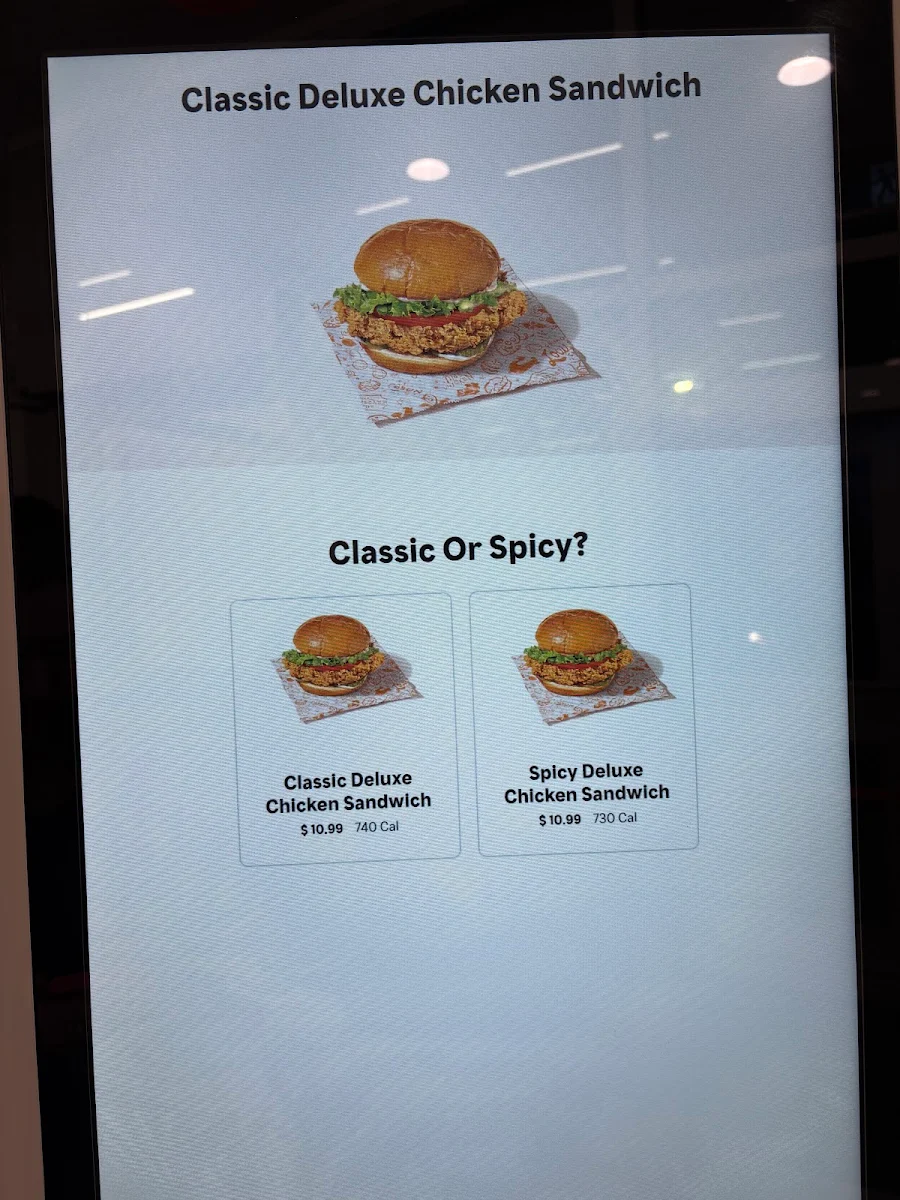 Menu, Popeyes Louisiana Kitchen