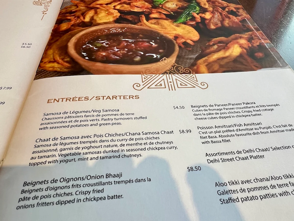 Menu, Masala Art