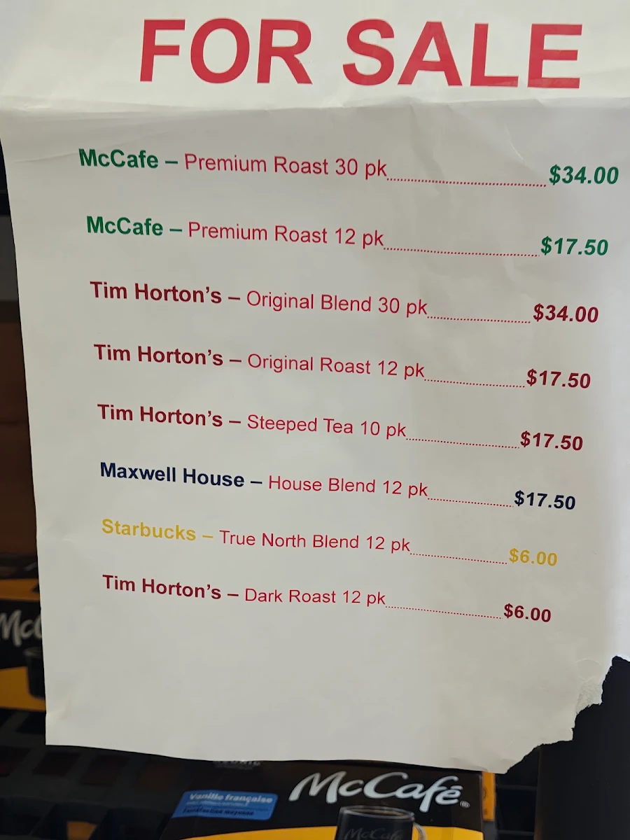 Menu, BEDC-Restaurant-Motel