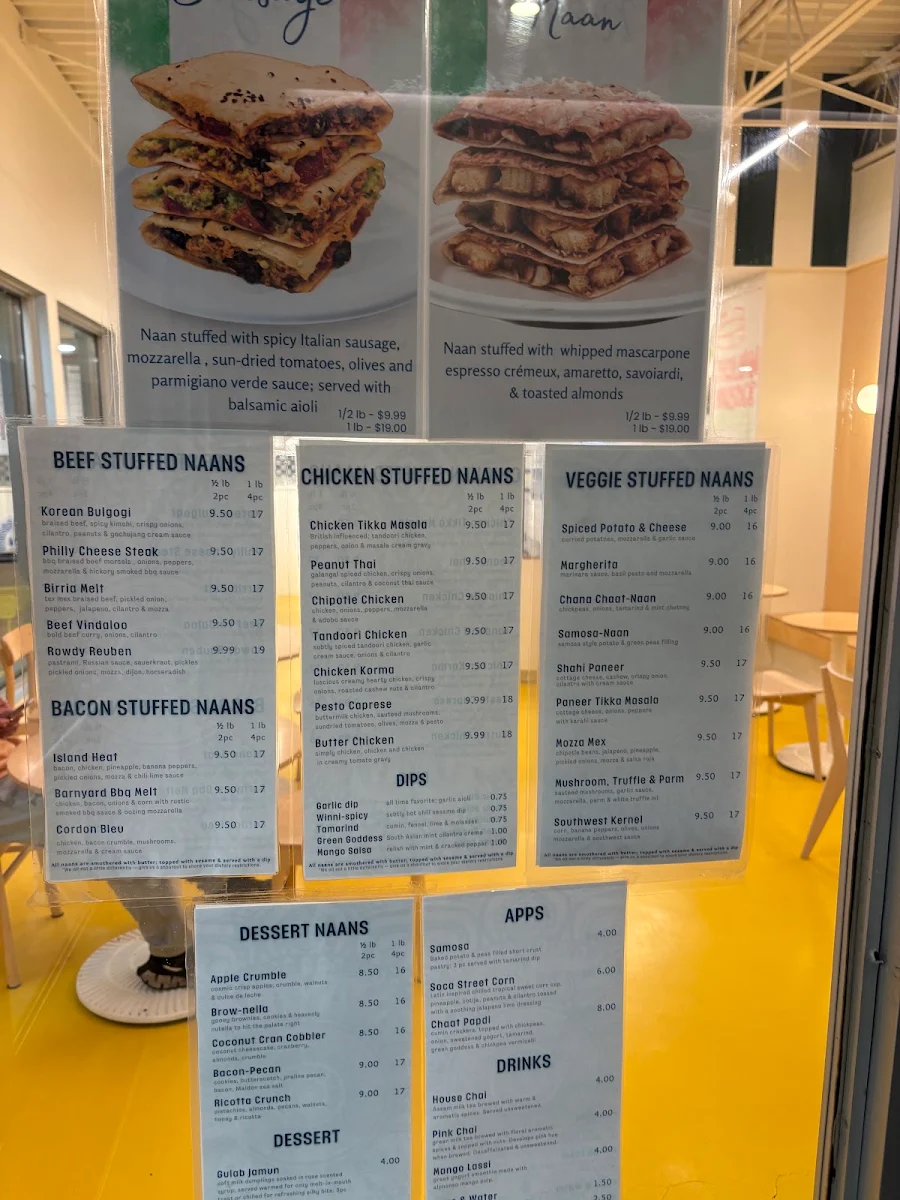Menu, Naan Culture