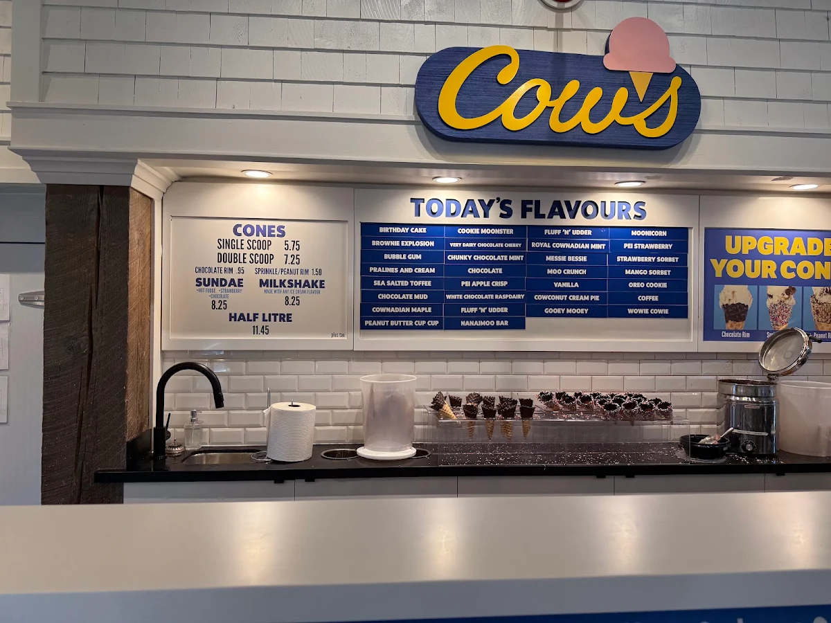 Menu, COWS Cable Wharf