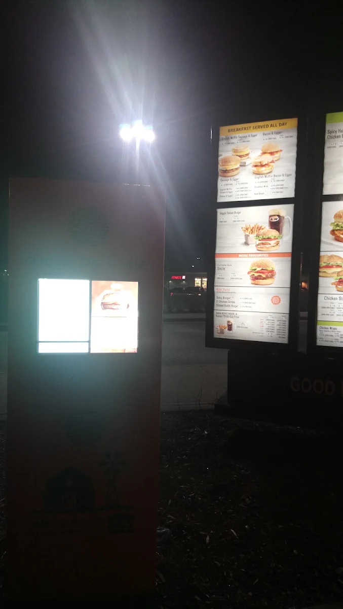 Menu, A&W Canada