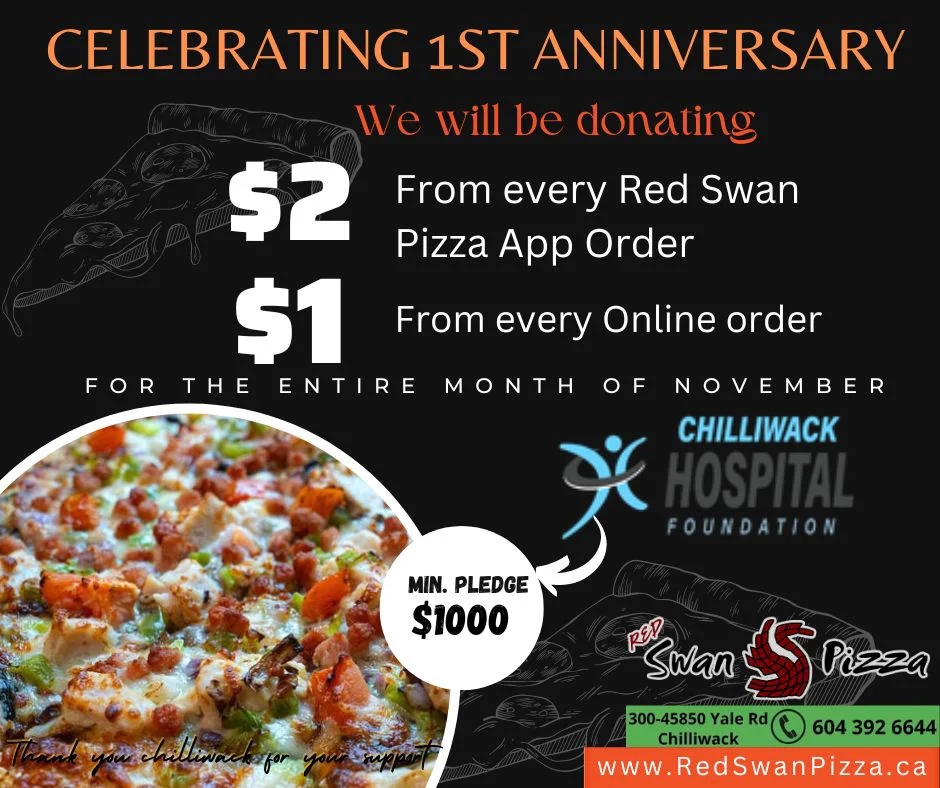 Menu, Red Swan Pizza - Chilliwack Yale