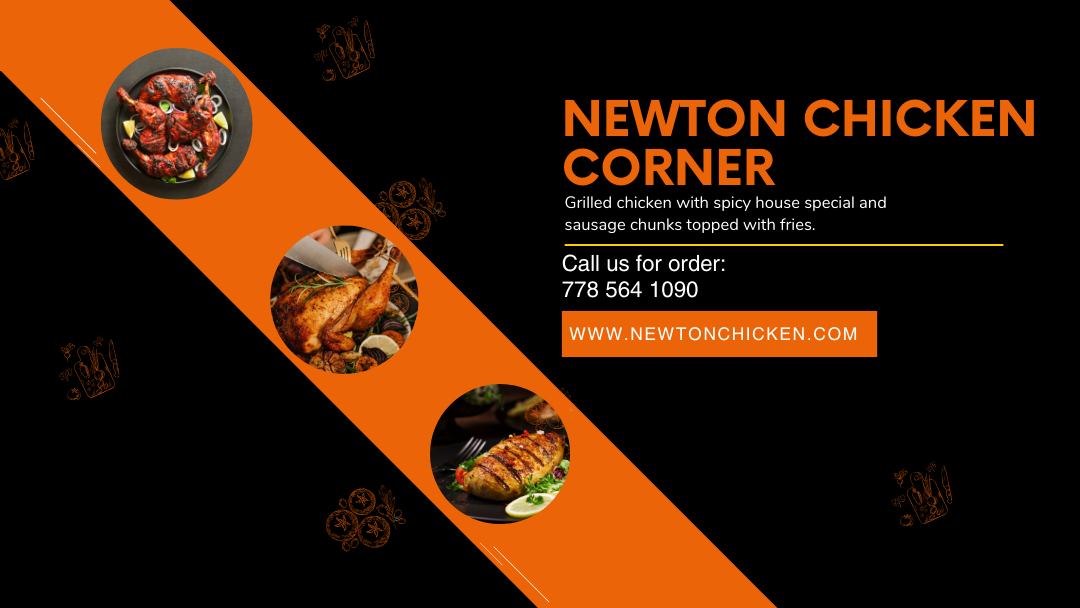 Menu, Newton Chicken Corner