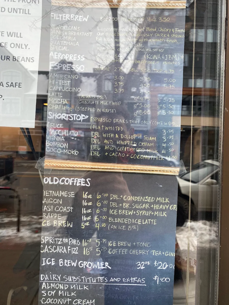 Menu, The Roasterie
