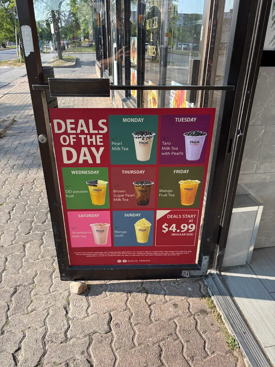 Menu, HalalCravein