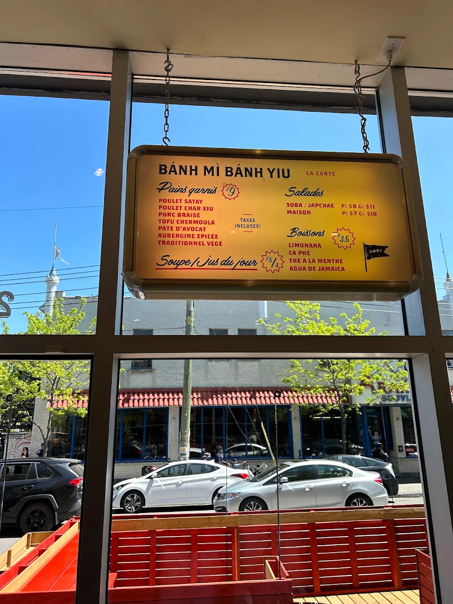 Menu, Banh Mi Banh Yiu